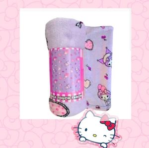 Sanario Kuromi  My Melody Fleech Silk  Touch Throw 40in×50in New